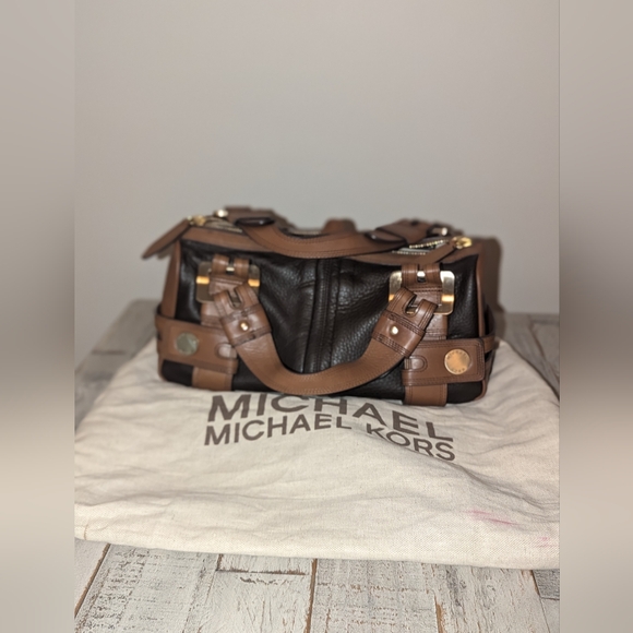 Michael Kors Two-Tone Leather Handbag - Picture 6 of 13